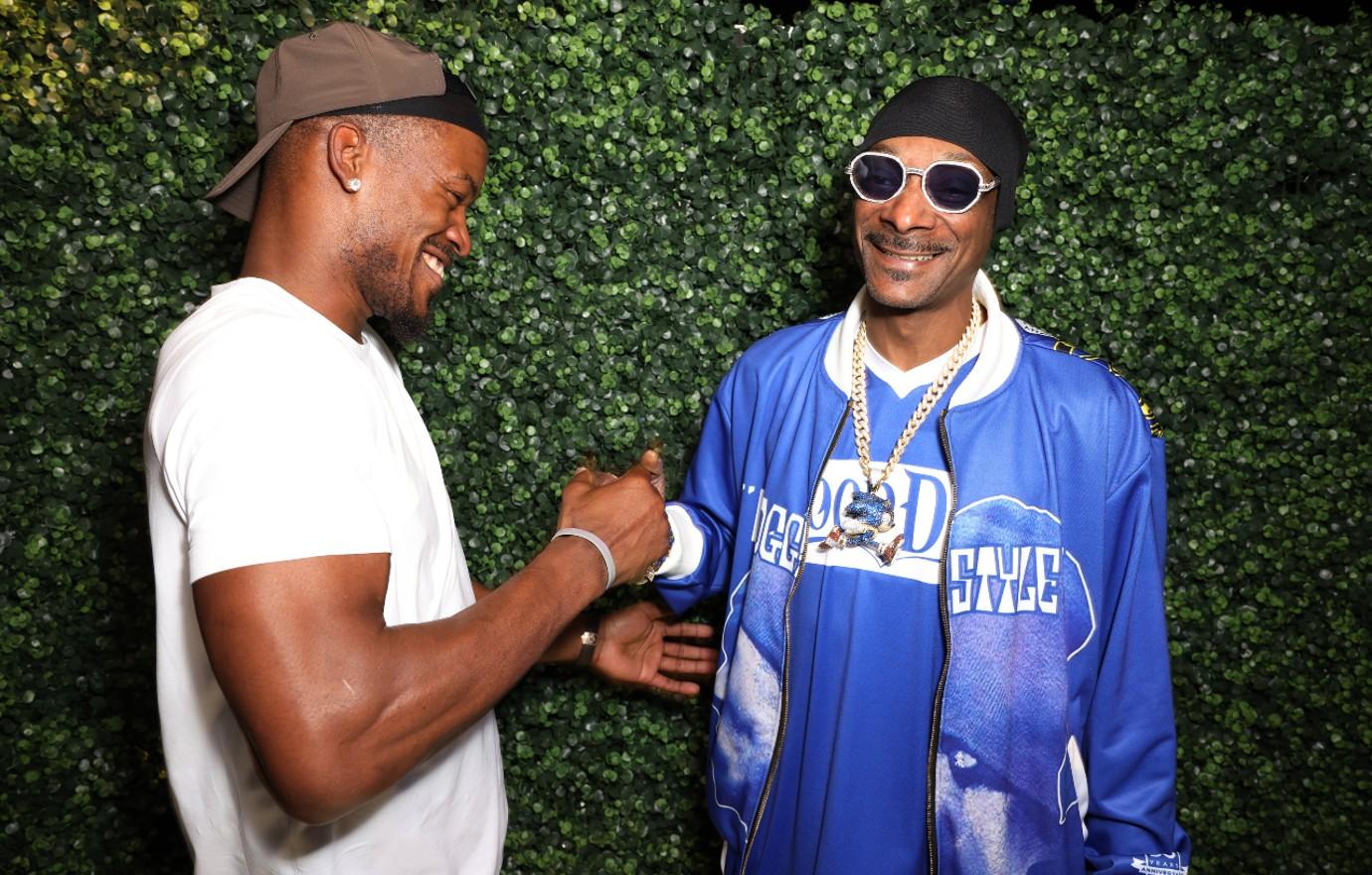 jimmy butler and snoop dogg attend wayne cynthia boichs art basel party