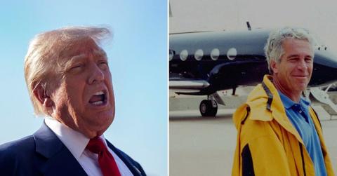 Composite photo of Donald Trump and Jeffrey Epstein