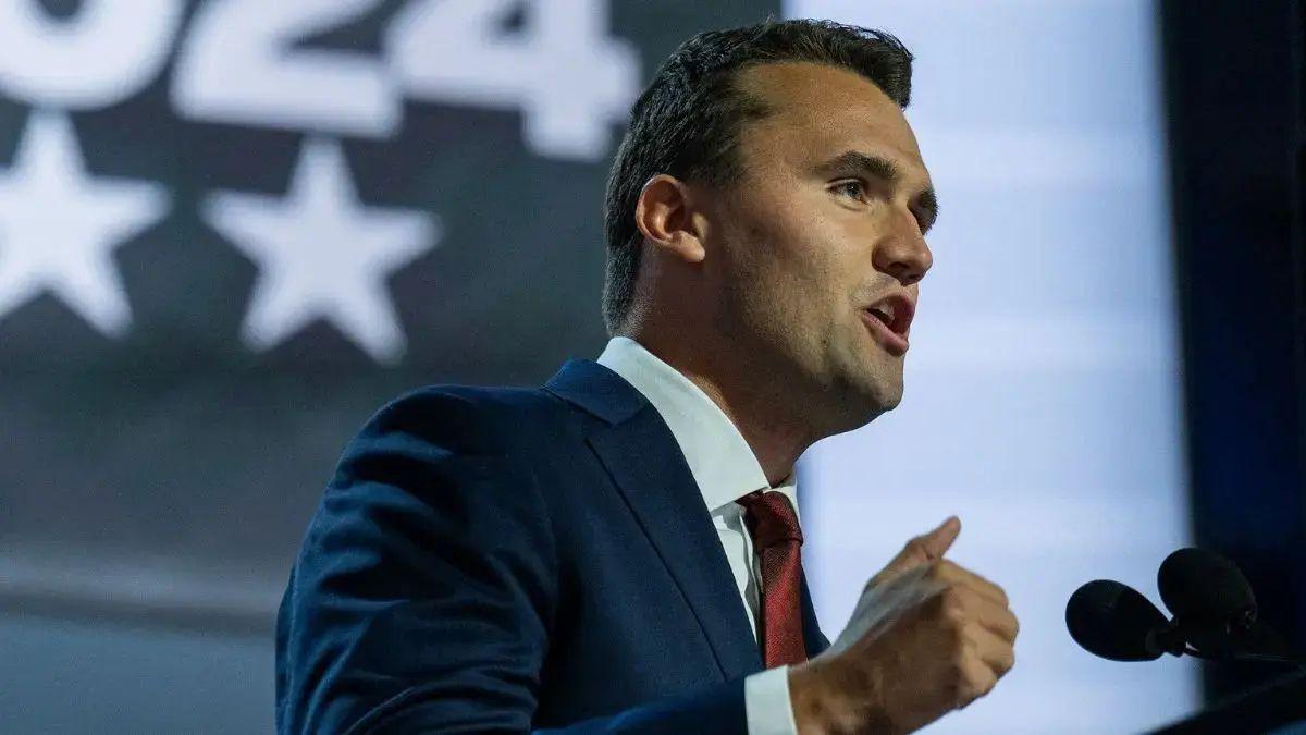 Photo of Charlie Kirk was fatally shot in the neck in September 2025.