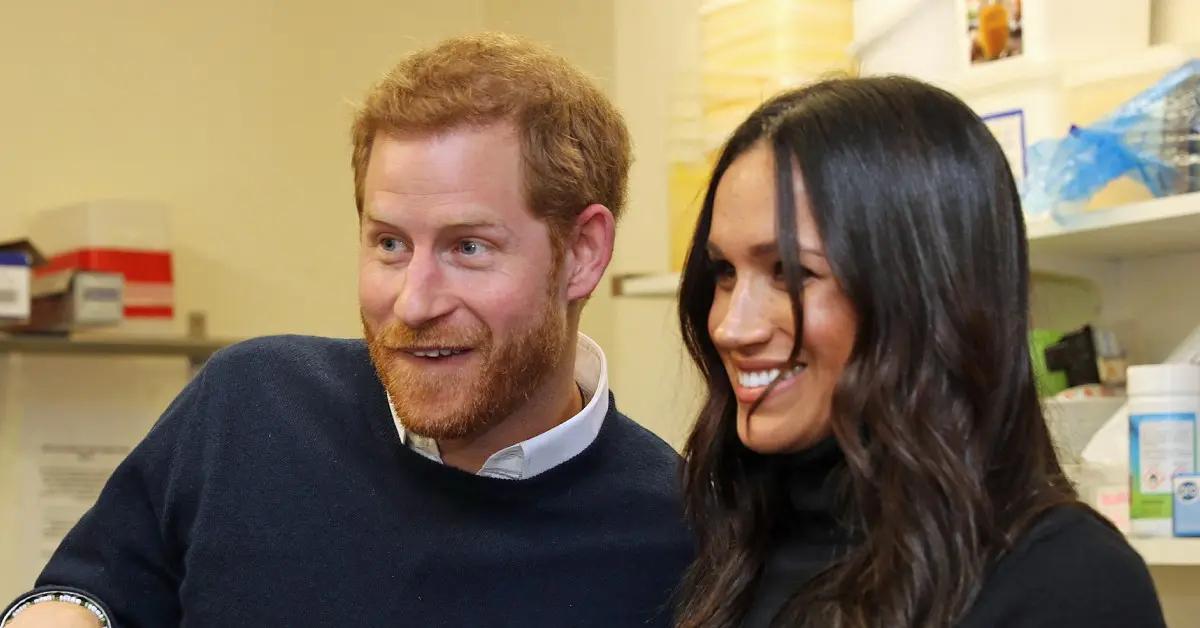 Photo of Prince Harry and Meghan Markle.