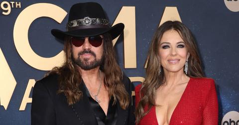 elizabeth hurley plunging red dress cmas