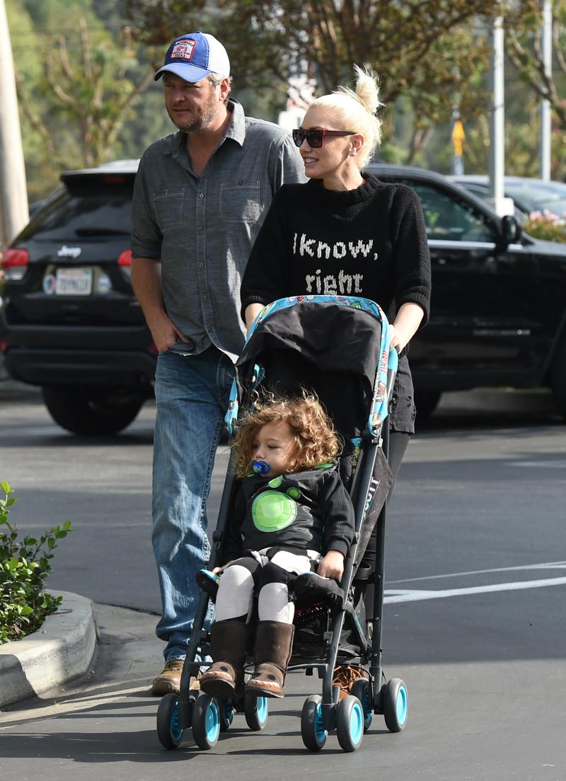 Gwen Stefani and Blake Sheldon with Apollo