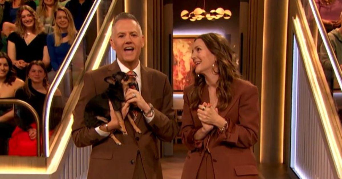image of Drew Barrymore and Ross Mathews are huge pet lovers.