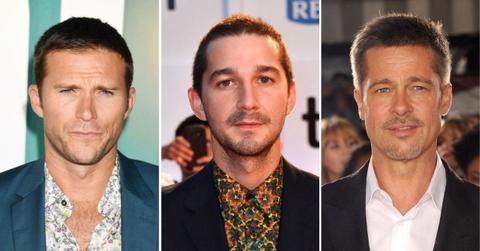 Photo of Scott Eastwood, Shia LaBeouf and Brad Pitt