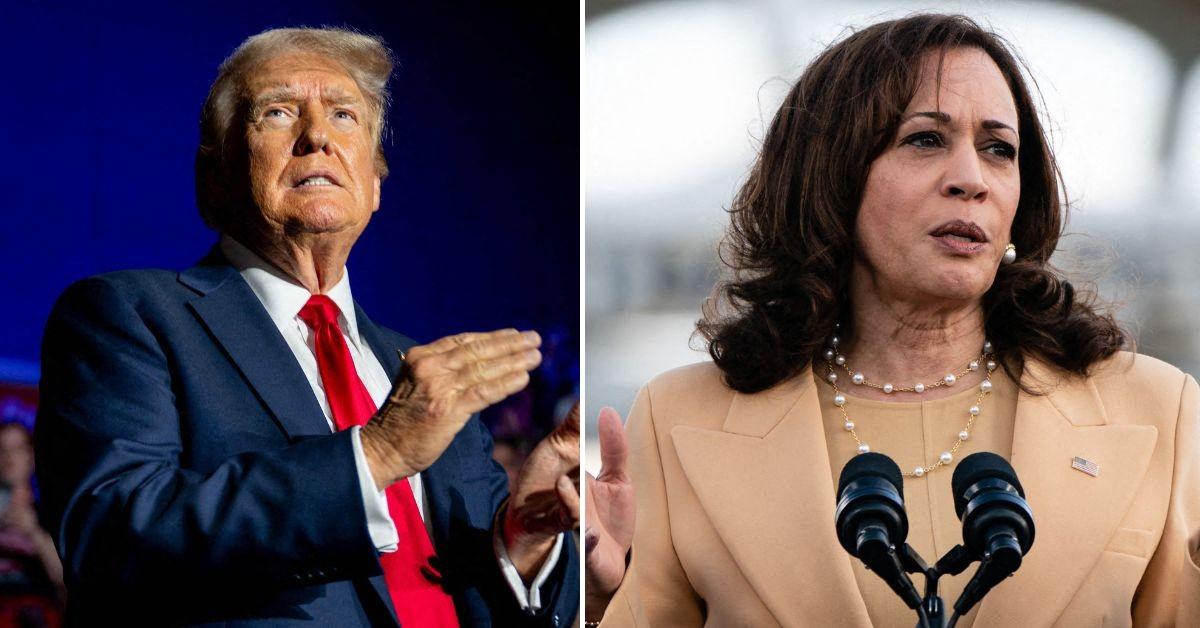 kamala harris donald trump split pp