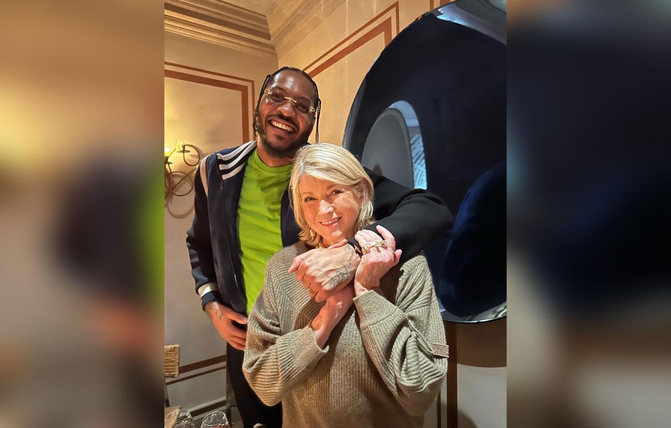 martha stewart carmelo anthony