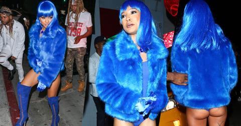 Karrueche tran flashes butt naked lil kim