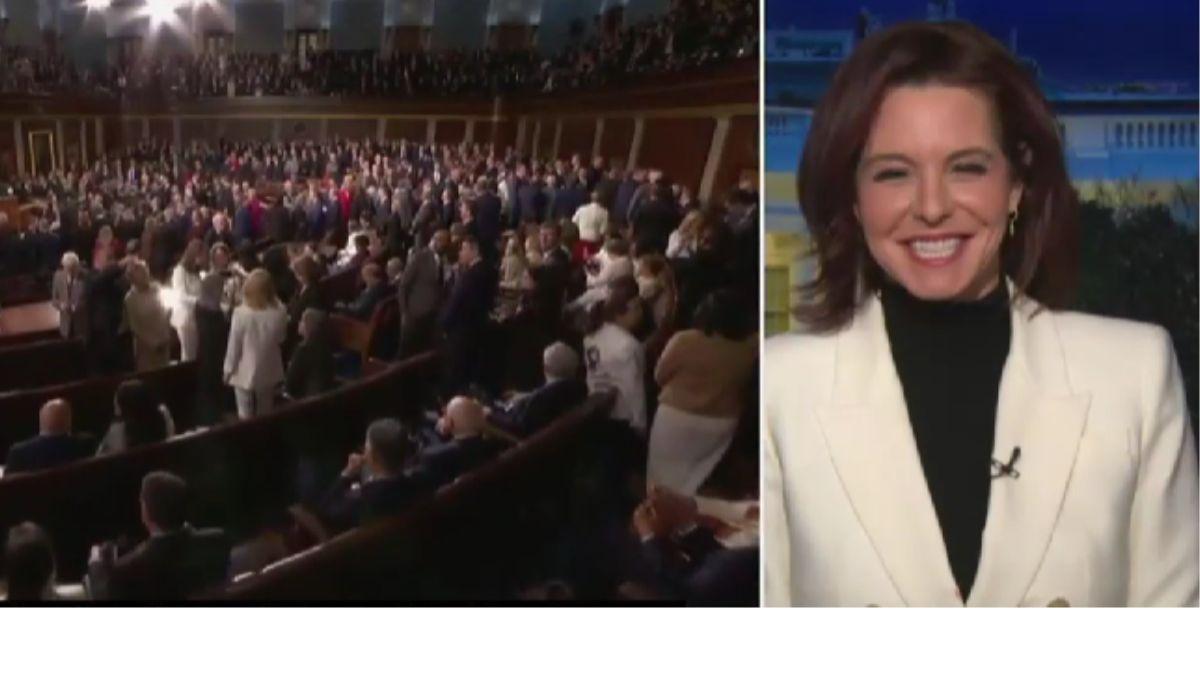 Image of Rachel Maddow revealed her colleague Stephanie Ruhle lunched with President Donald Trump during MS NOW's pre-SOTU coverage.