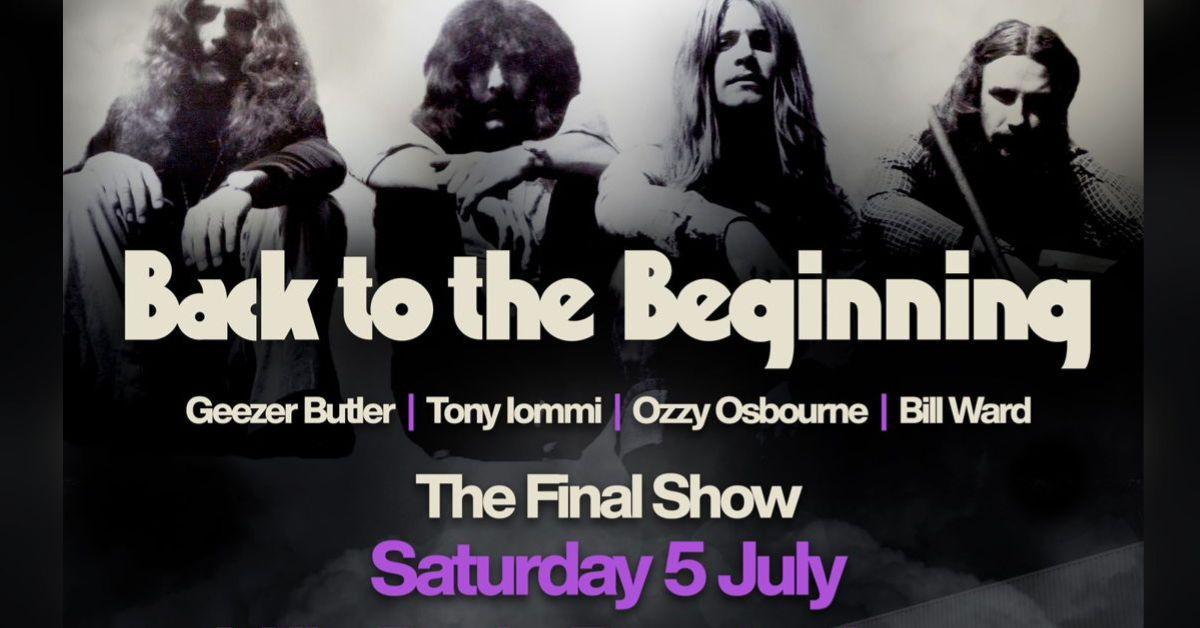 Photo of Black Sabbath's final show poster