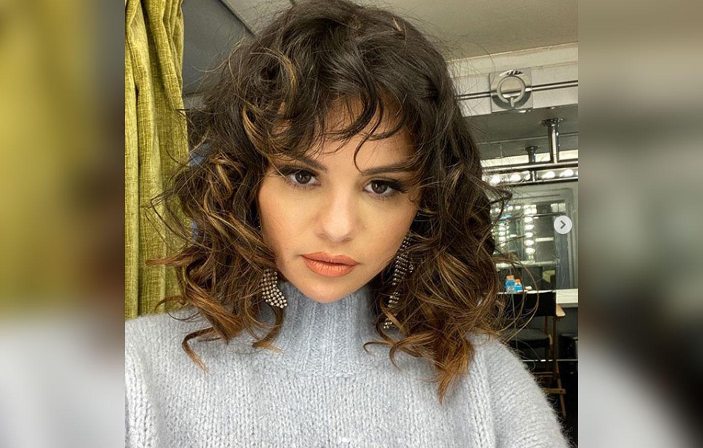 Selena Gomez Debuts Curly Bob Hairstyle On Social Media