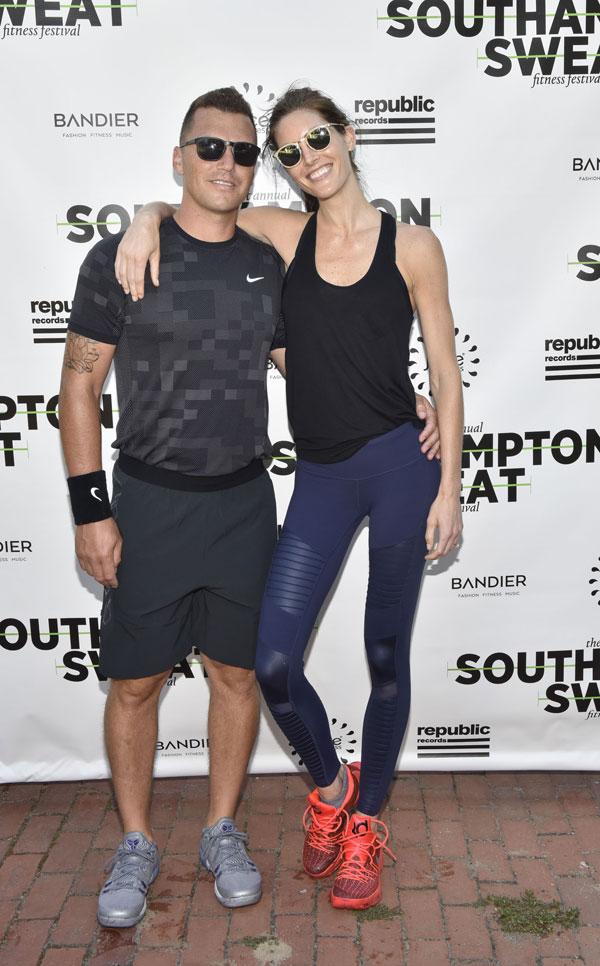 Sean avery hilary rhoda host southampton sweat 0