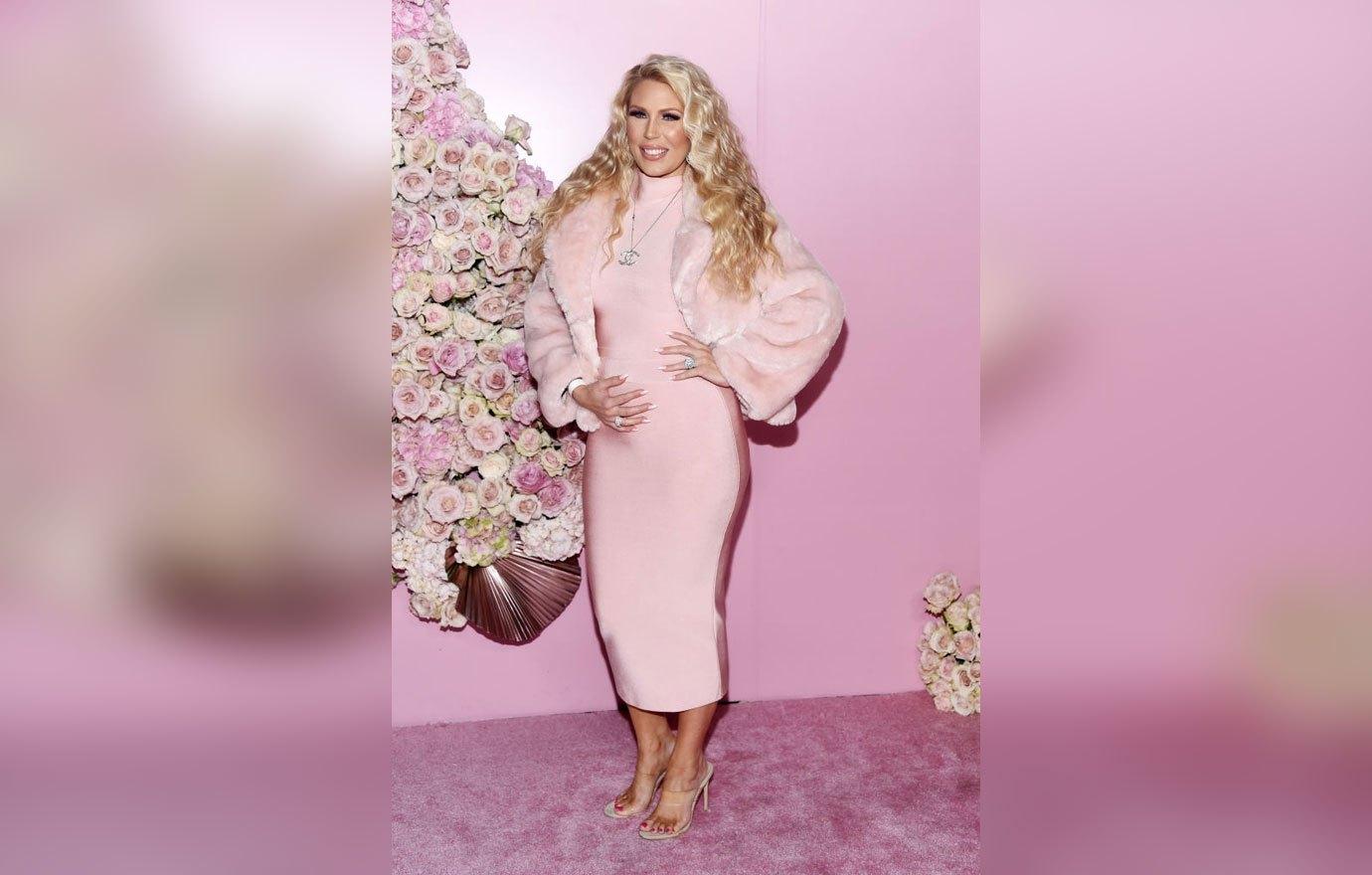 Gretchen Rossi Pink Dress First Outing Birth