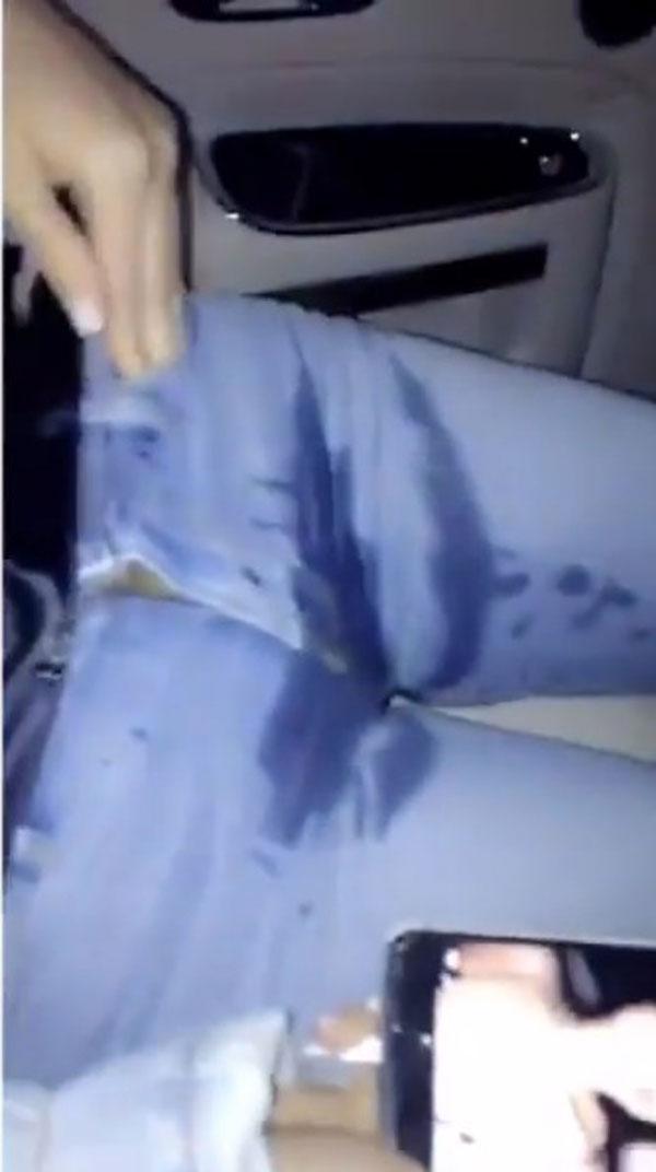 Kylie jenner wets herself