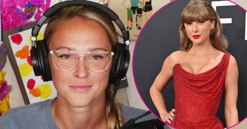 Photo of Kylie Kelce and Taylor Swift.