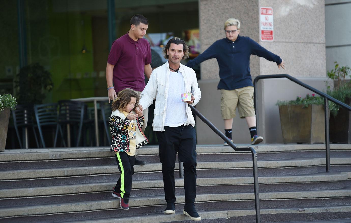 Gavin Rossdale On Ice Cream Date With Sons