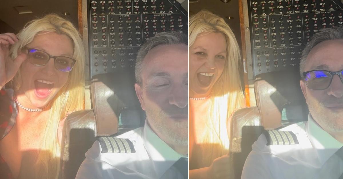 Britney Spears Helps Pilot Fly Plane While Hanging In Cockpit: Watch