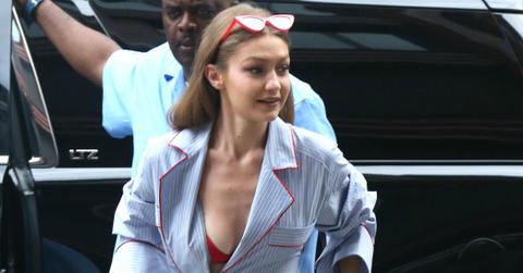 Gigi Hadid Boobs Bra Wardrobe Malfunction Photos Long