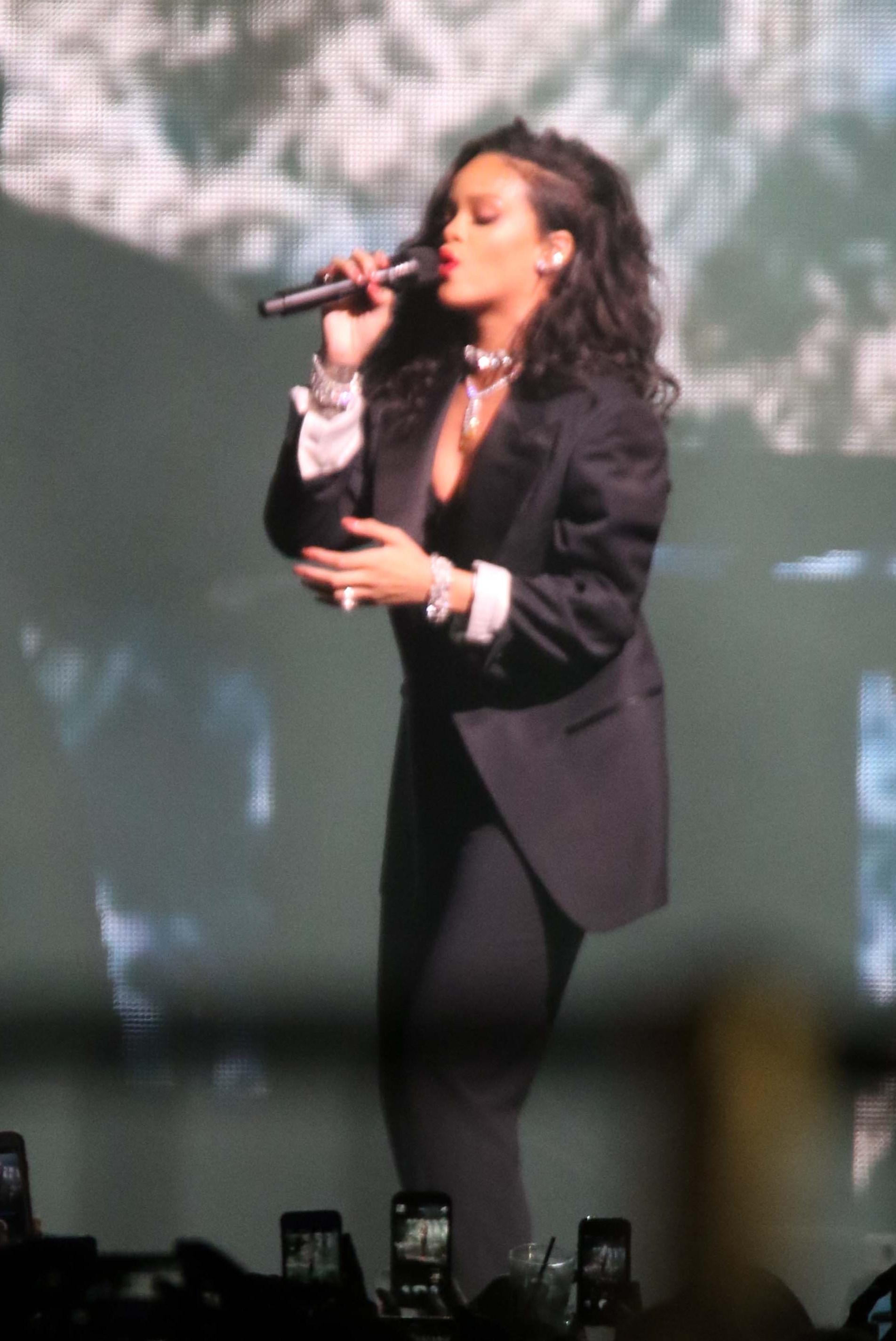 Rihanna pre Super Bowl performance in Phoenix, AZ