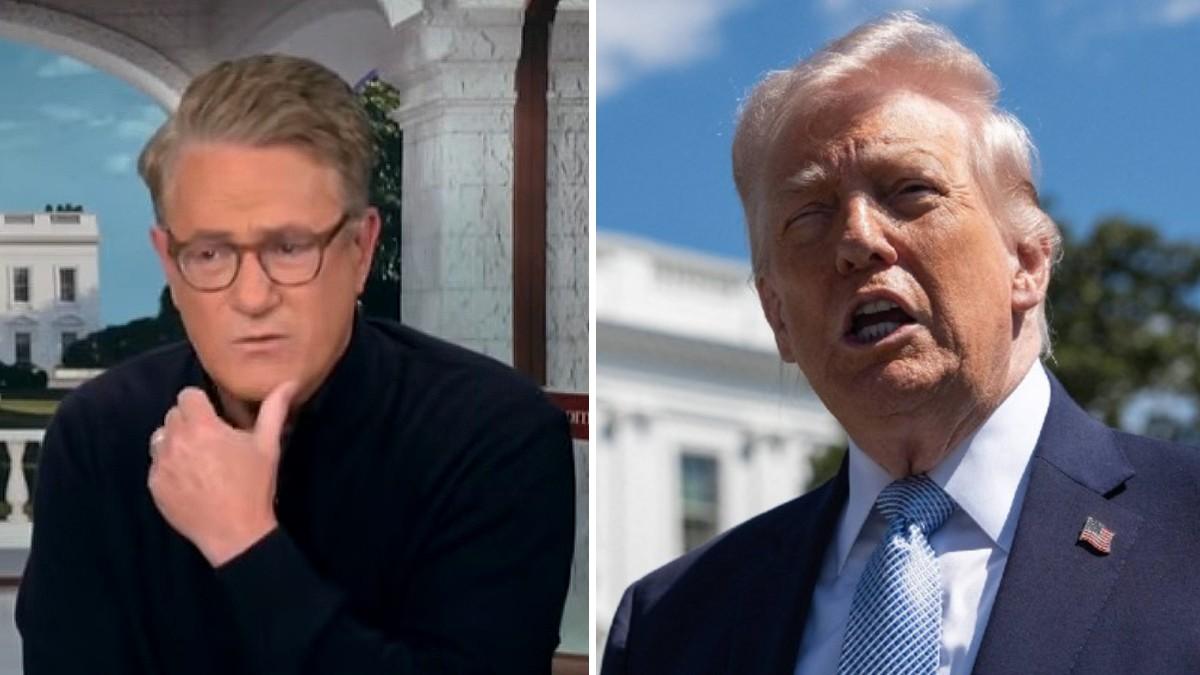 split of Joe Scarborough and Donald Trump. 