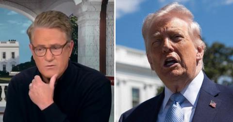 split of Joe Scarborough and Donald Trump.