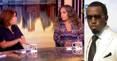 Photo of Ana Navarro and Sunny Hostin on 'The View,' and a photo of Sean 'Diddy' Combs