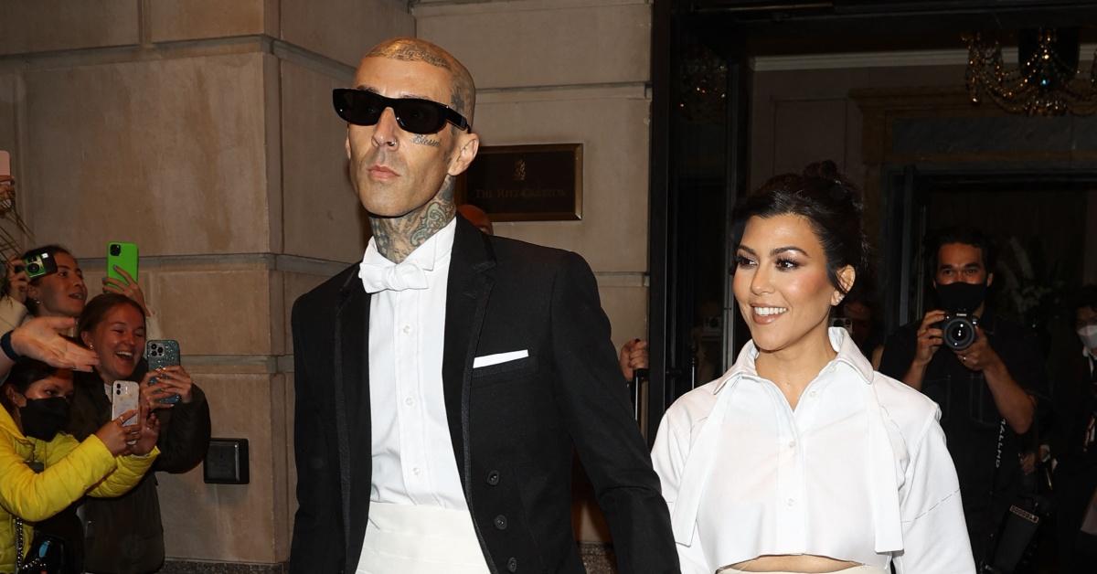 Travis Barker Posts Kourtney Kardashian's Engraved Underwear