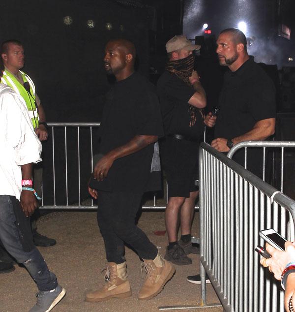 Kanye West Checks Out Drake's Coachella Set After Giving Another