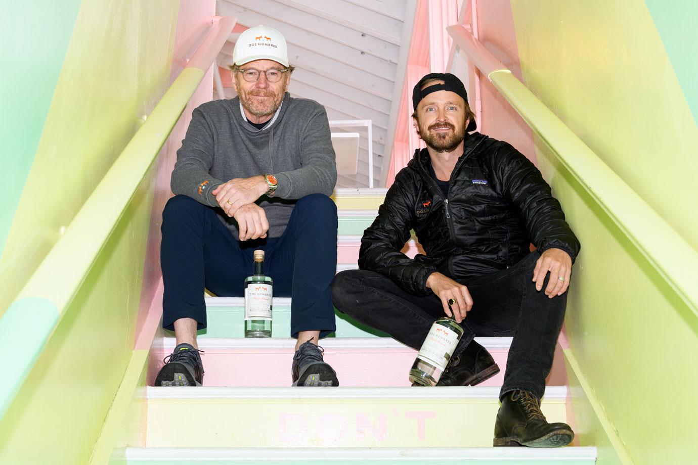 aaron paul and bryan cranston host dos hombres mezcal brunch at bounce beach montauk