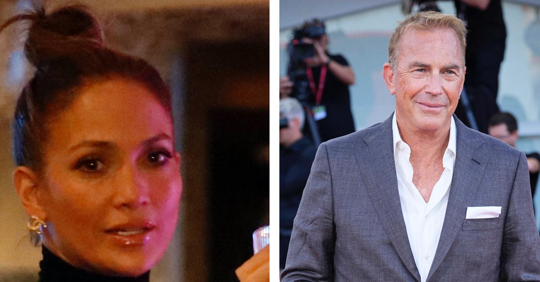 Composite photo of Jennifer Lopez and Kevin Costner. 