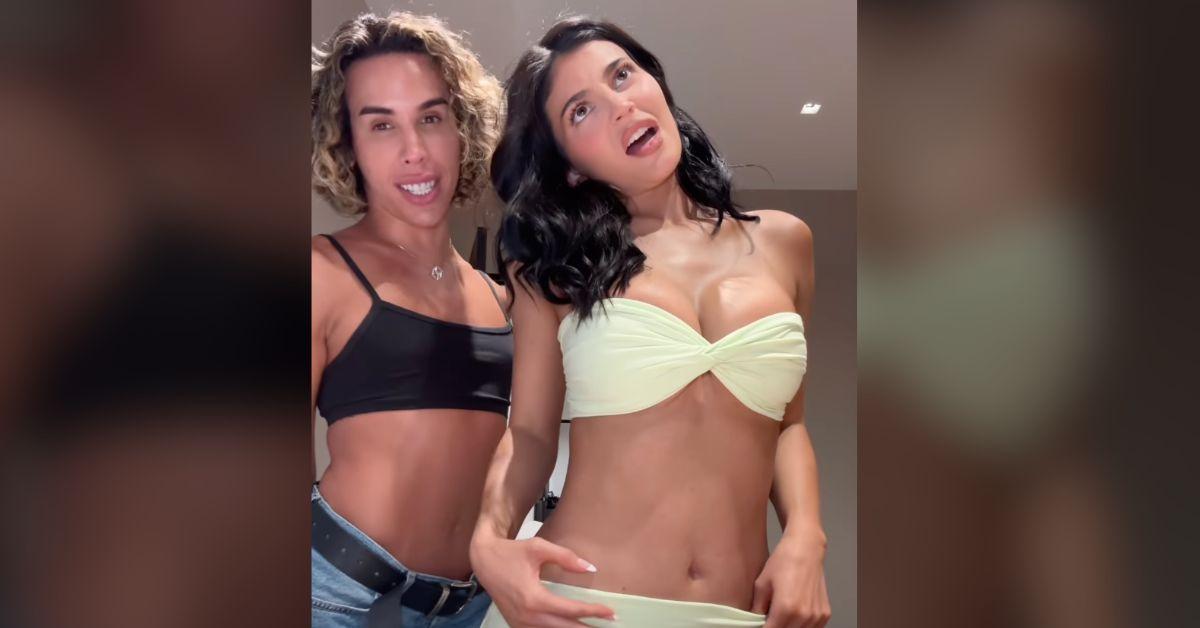 Image of Kylie Jenner spoke Spanish with her makeup artist.