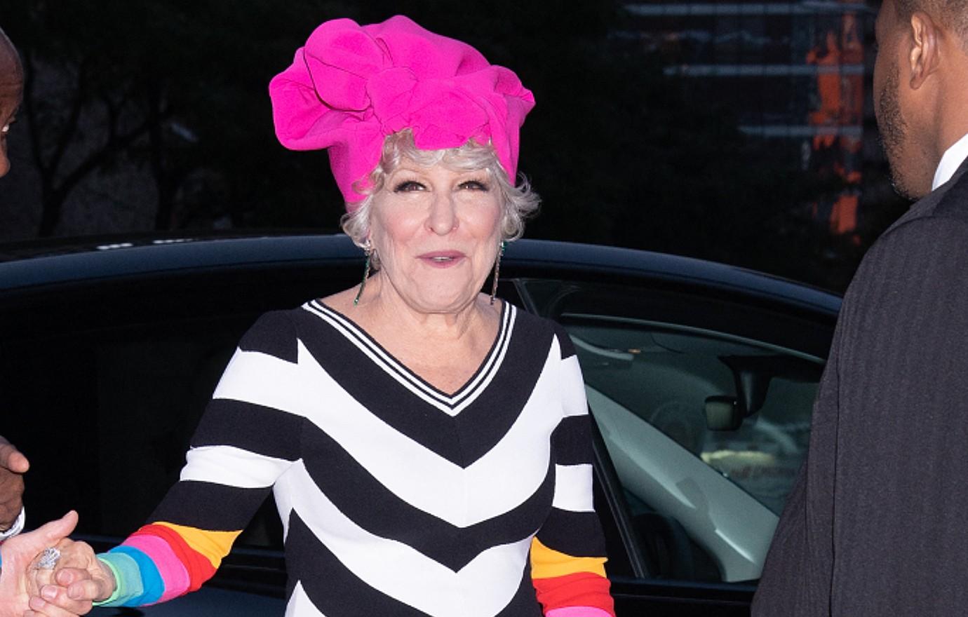 bette midler deletes x account joking drinking drano donald trump wins