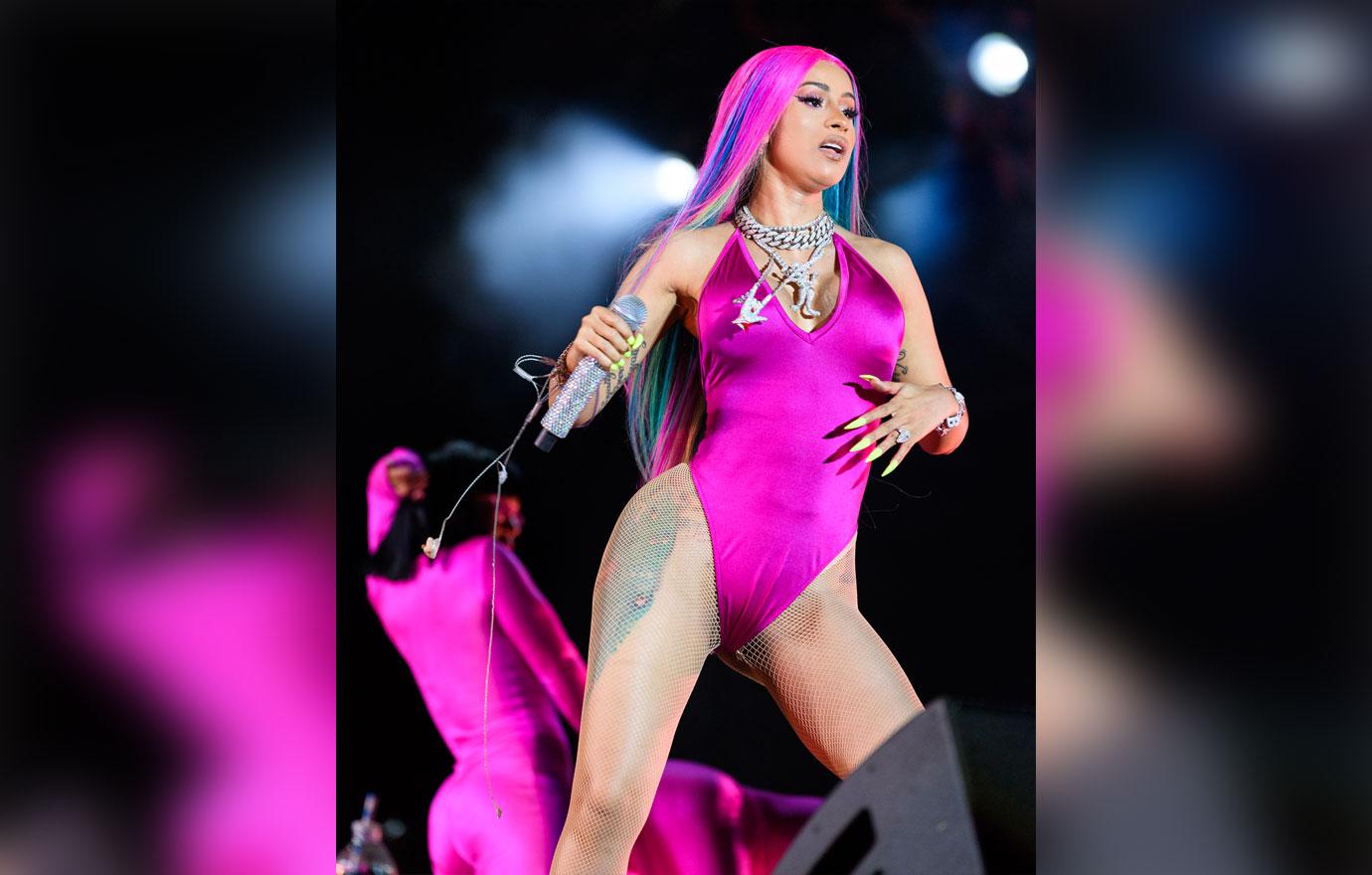 Cardi B returns to the stage after cancelling numerous shows due to  complications with liposuction