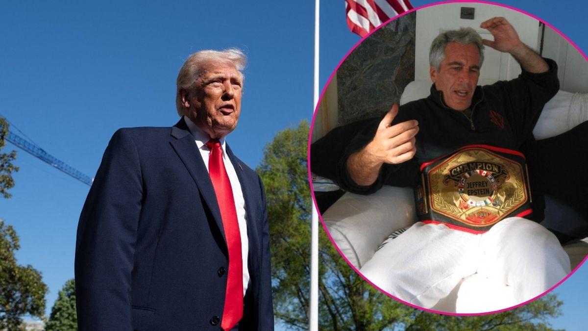 Composite photo of Donald Trump and Jeffrey Epstein.