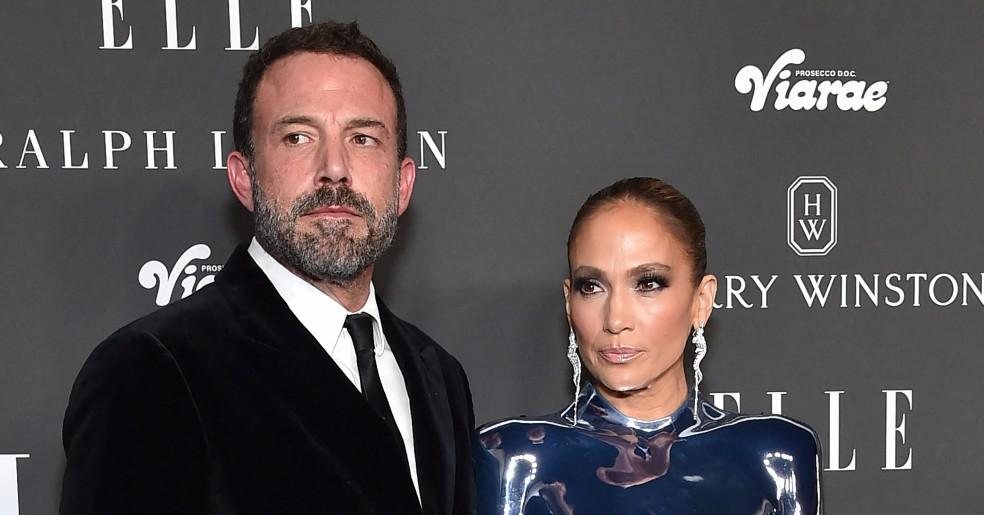 Photo of Ben Affleck and Jennifer Lopez. 