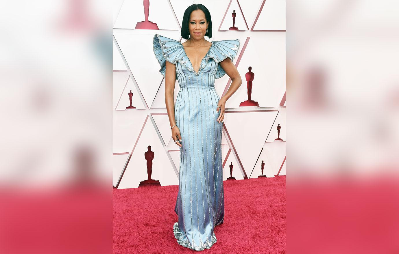 Regina King's Custom Louis Vuitton Dress at the 2021 Oscars