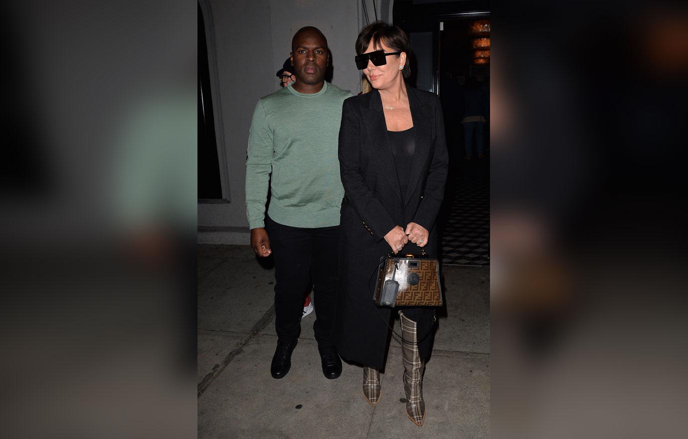 Kris Jenner Has Dinner at Craigs With Tommy Hilfiger