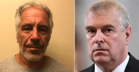 Split photo of Jeffrey Epstein and Prince Andrew.