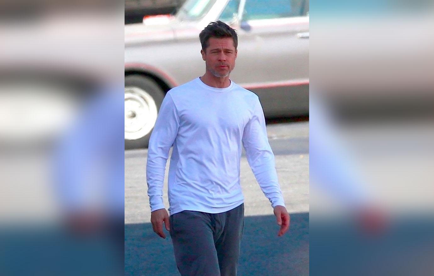 *EXCLUSIVE* Brad Pitt back on the set of Ad Astra