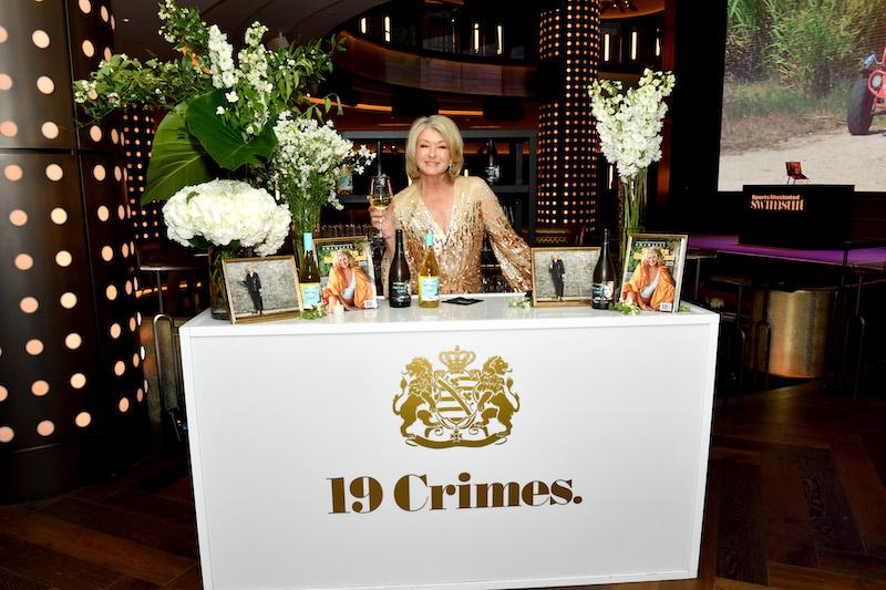 martha stewart behind the  crimes bar nyc si swimsuit issue release party