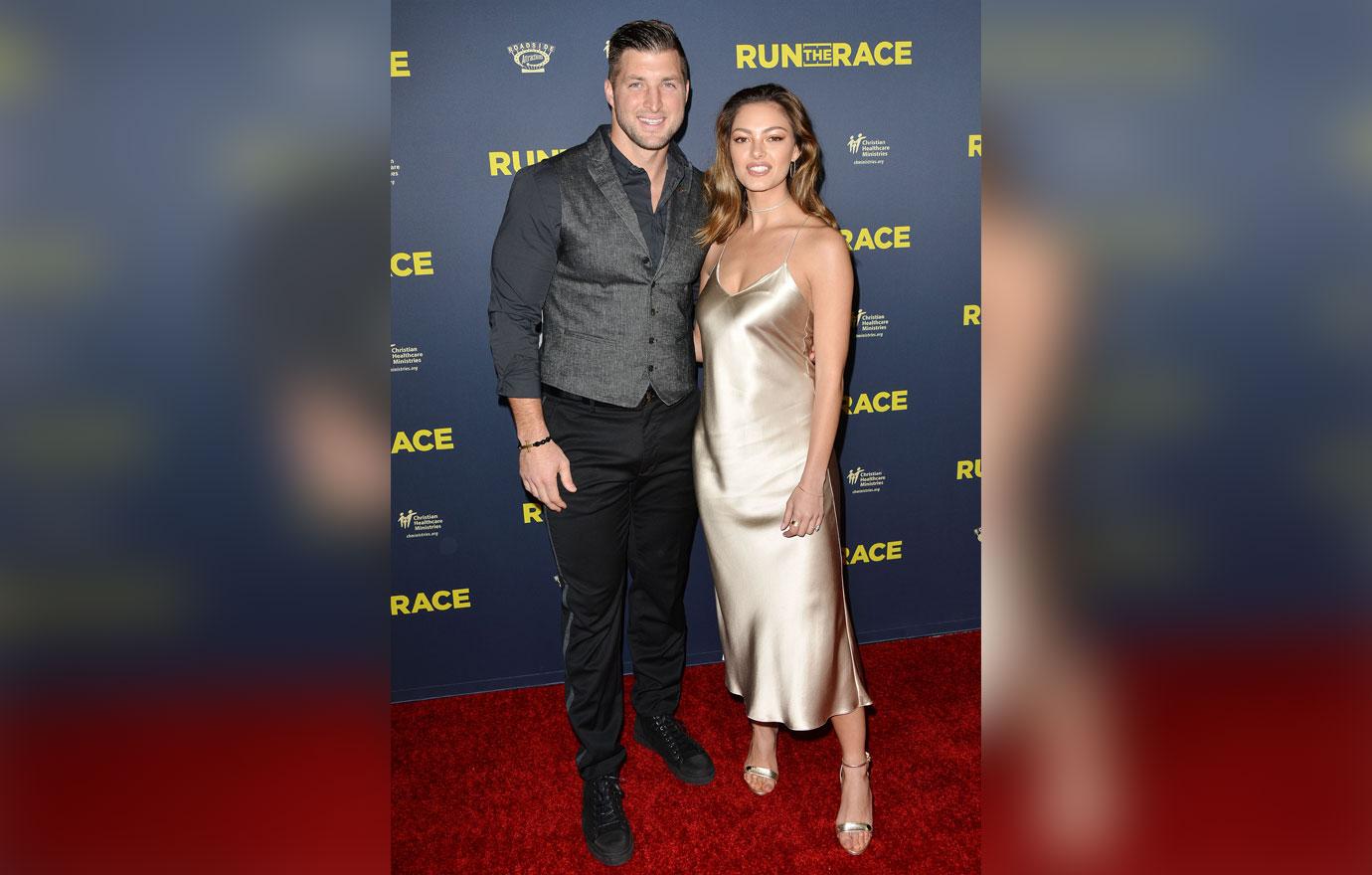 Tim Tebow and Demi-Leigh Pose Together in Sunset Photo