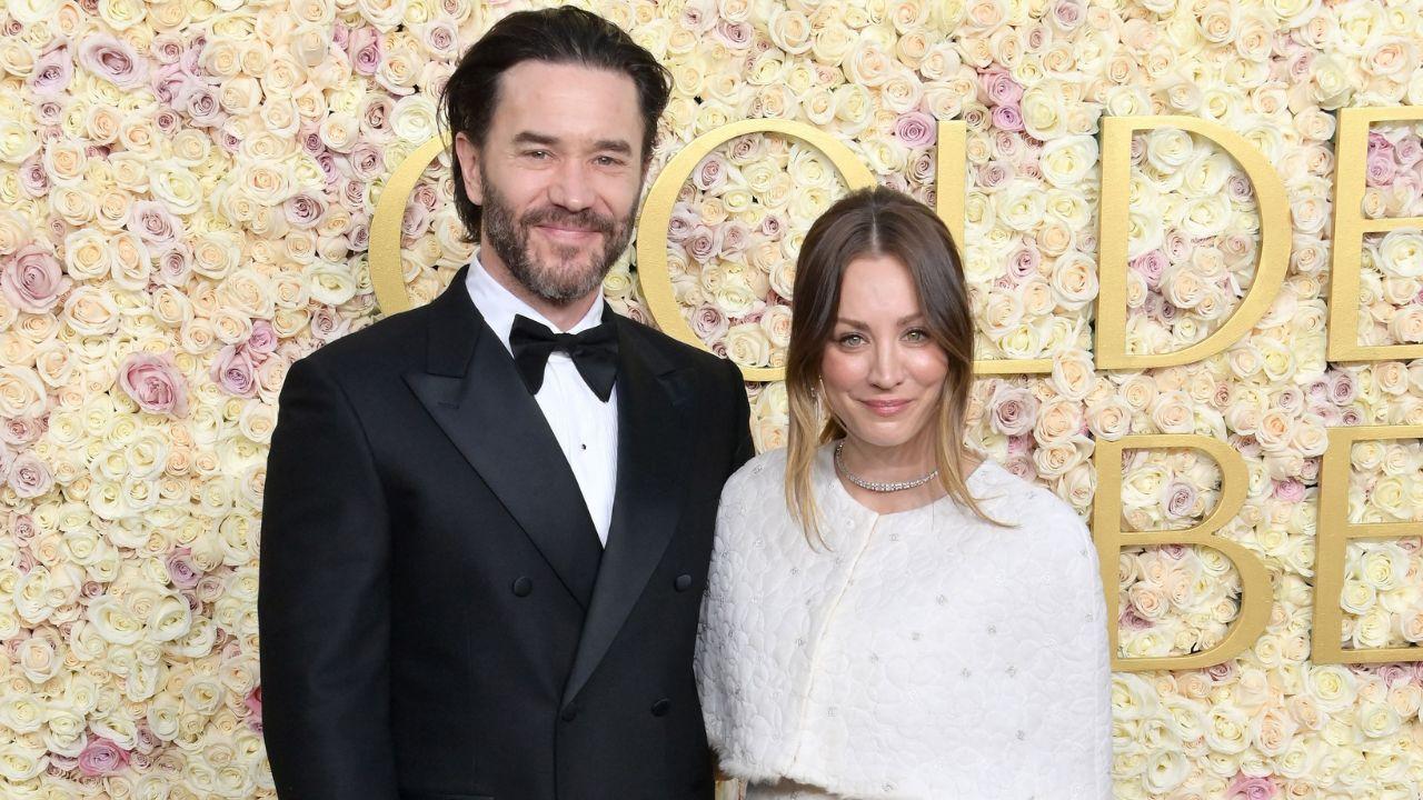image of Kaley Cuoco and Tom Pelphrey.