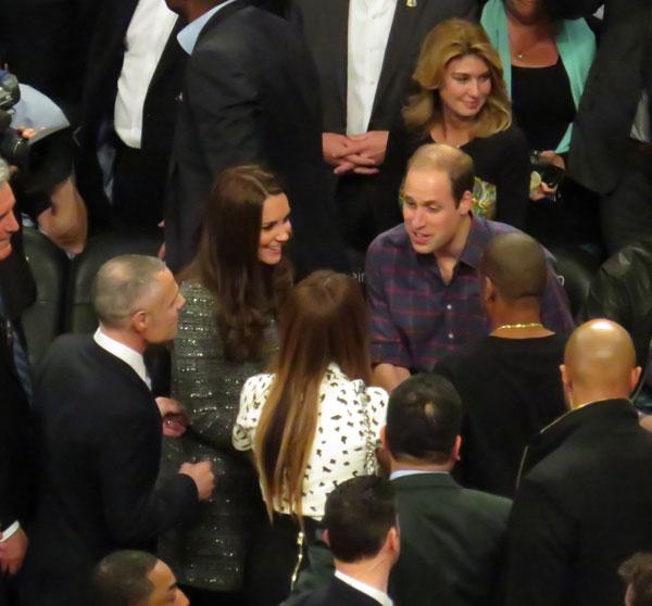 Prince William & Kate Middleton Meet Beyonce & Jay Z At Brooklyn Nets Game!