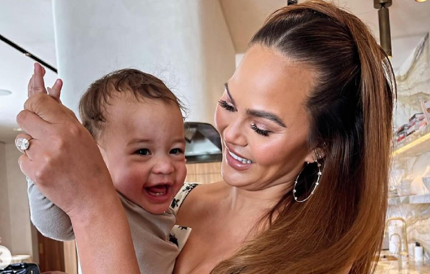 Chrissy Teigen Reveals 'Boob Job', Battles With Depression & Parenting Luna  and Miles