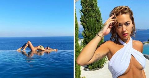 //rita ora splashes out corfu villa holiday pf