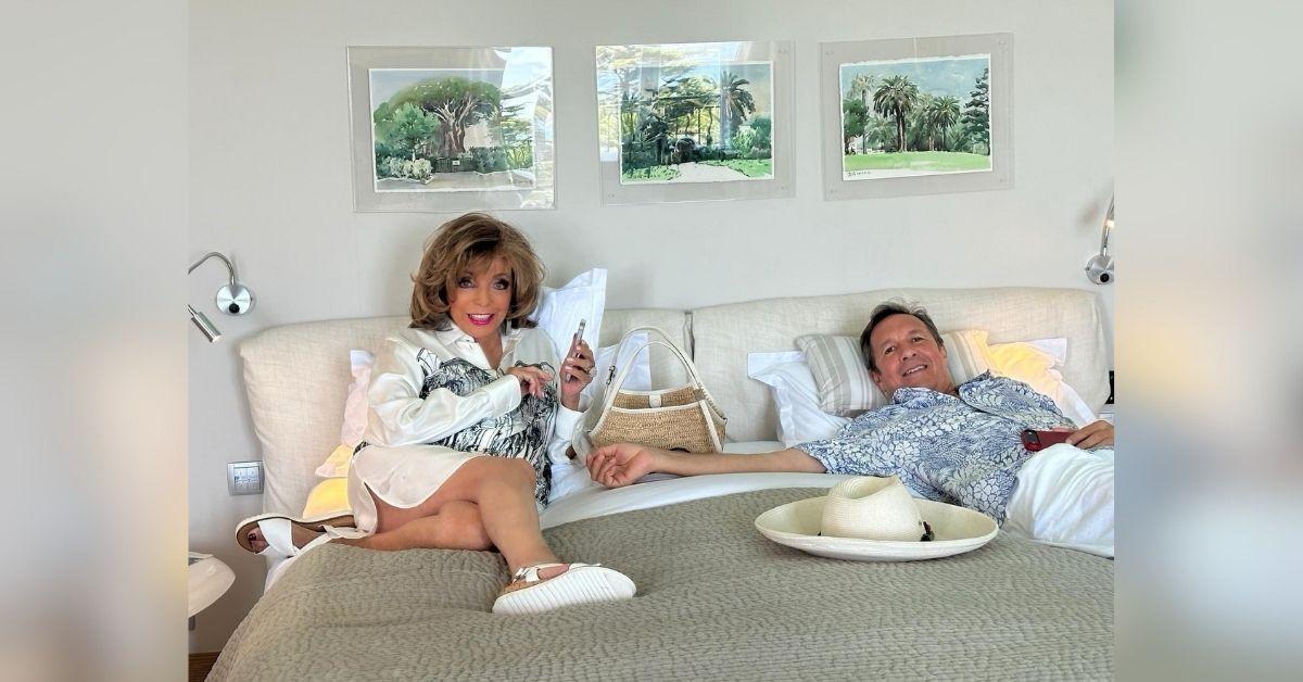 image of Joan Collins believes her positive outlook, healthy habits and strong genetics have all contributed to her longevity and active lifestyle at 93.