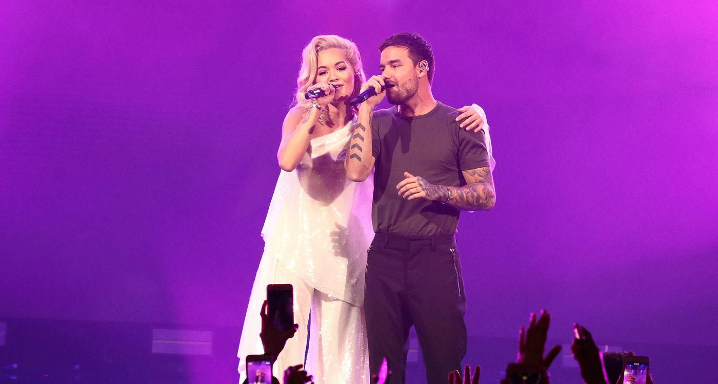 rita ora leaves stage liam payne