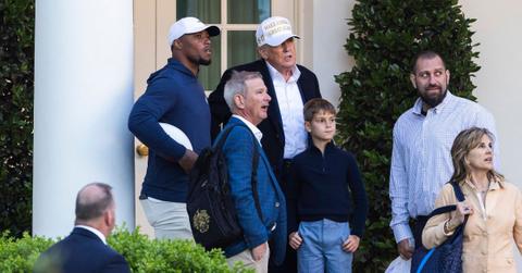 Photo of Saquon Barkley and President Donald Trump