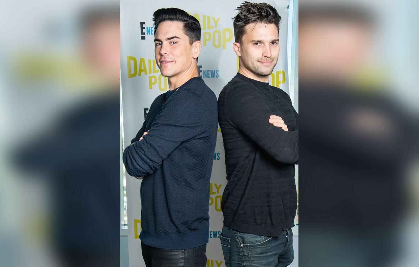 Tom Sandoval and Tom Schwartz at E! Daily Pop