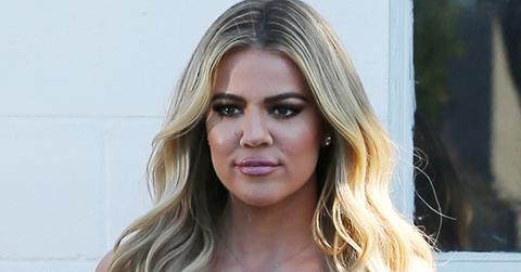 Khloe Kardashian leaving the studio after filming Keeping up with the Kardashians