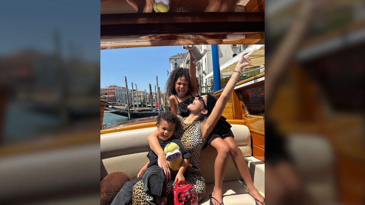 image of Kylie Jenner reportedly filed to trademark her 8-year-old daughter Stormi Webster's name for skincare.